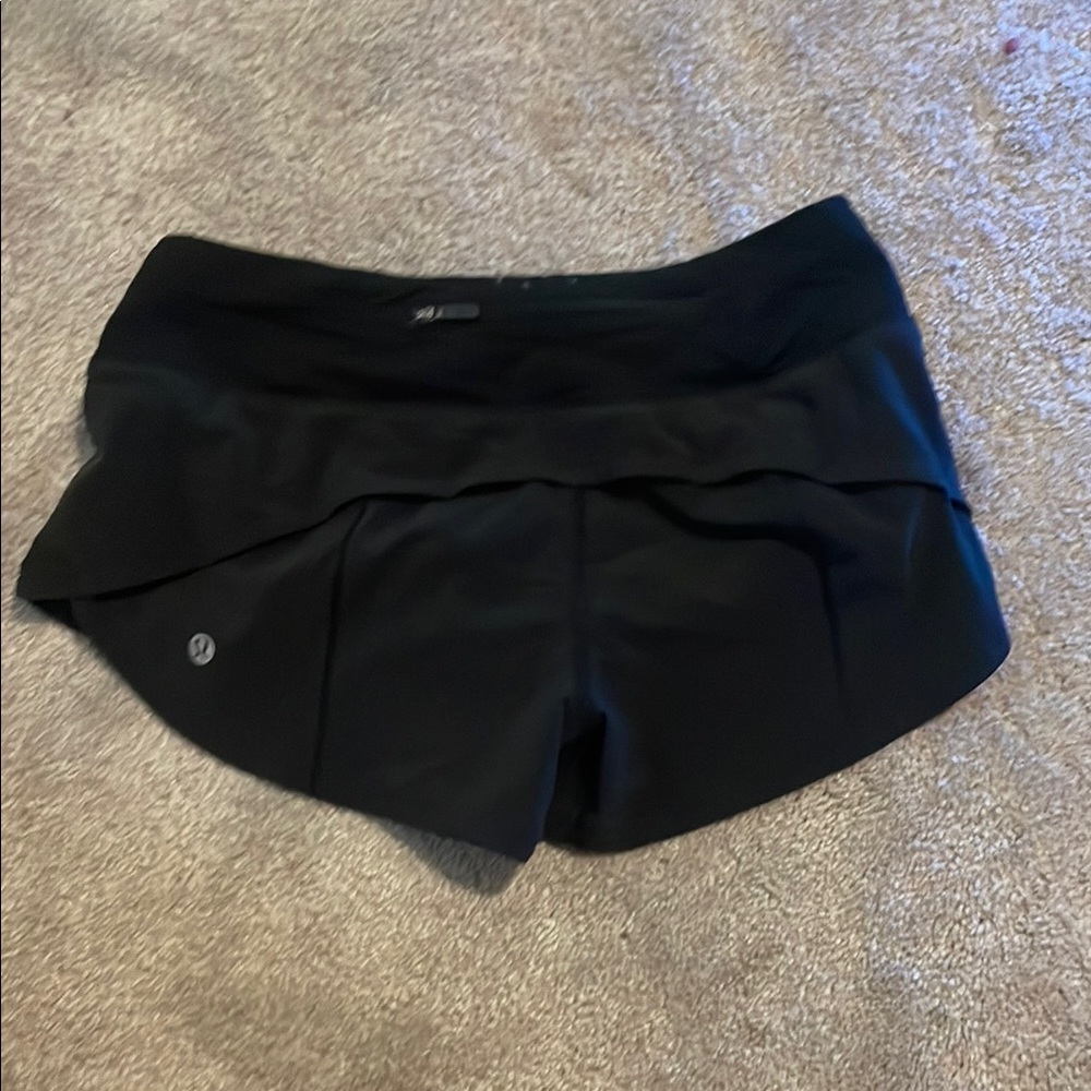 Lululemon Black Athletic Shorts with Wide Waistband